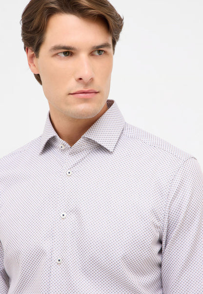 Modern Fit Shirt in dark brown structured