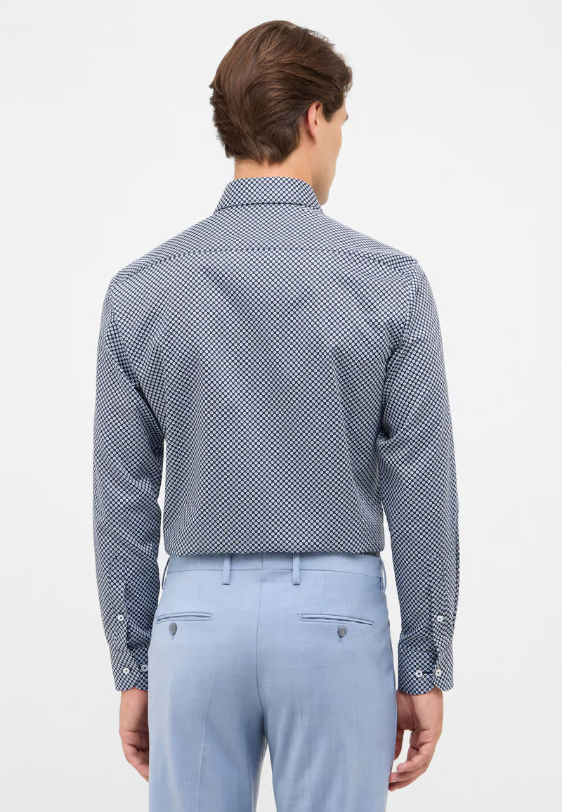 MODERN FIT Shirt in navy printed