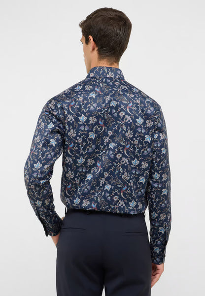 MODERN FIT Shirt in navy printed