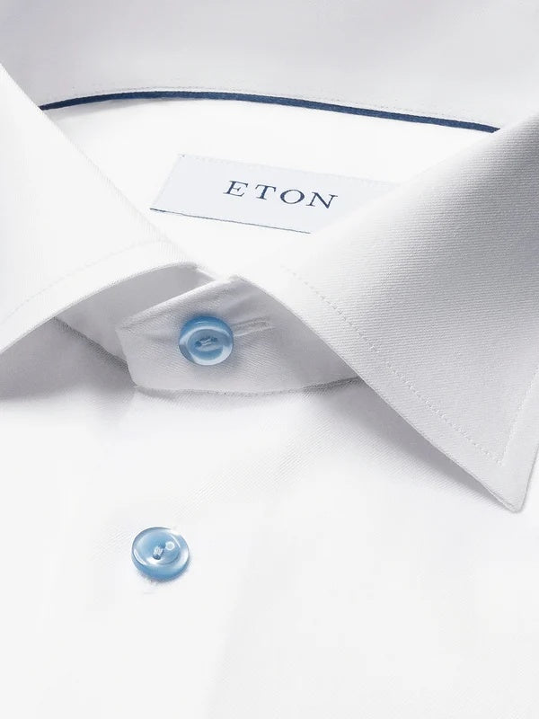 Light Blue Details Signature Twill Shirt