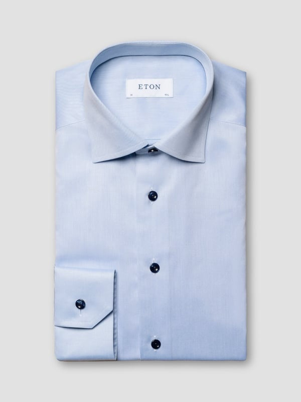 Navy Details Signature Twill Shirt