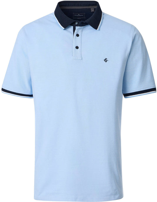 Casa Moda Polo Shirt Piqué Contrast Blue