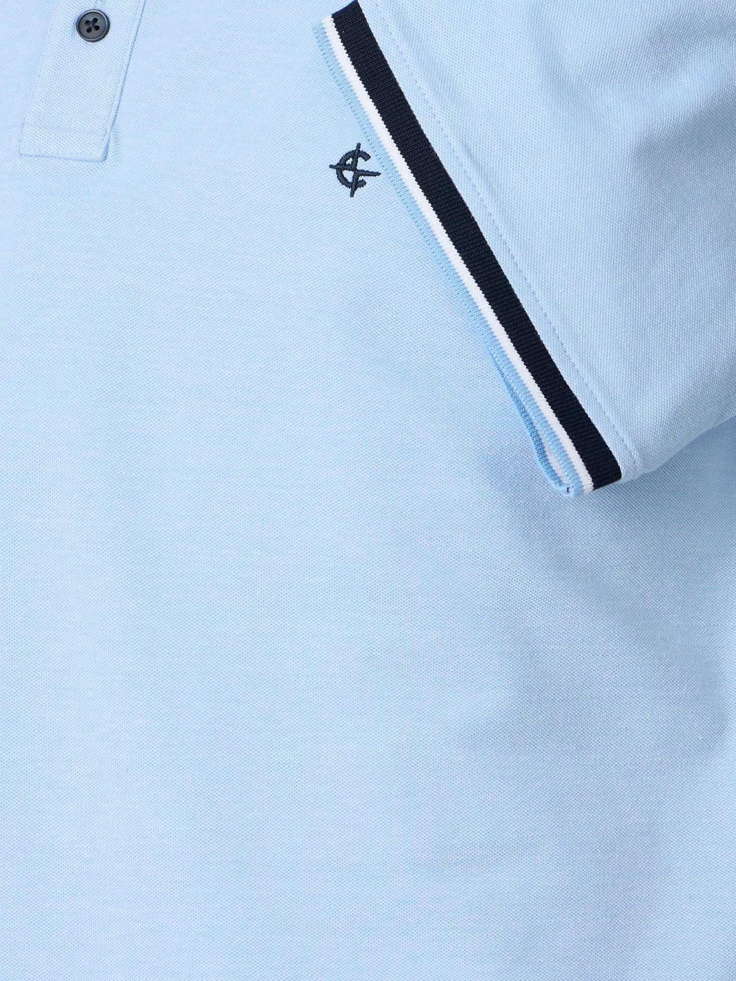 Casa Moda Polo Shirt Piqué Contrast Blue