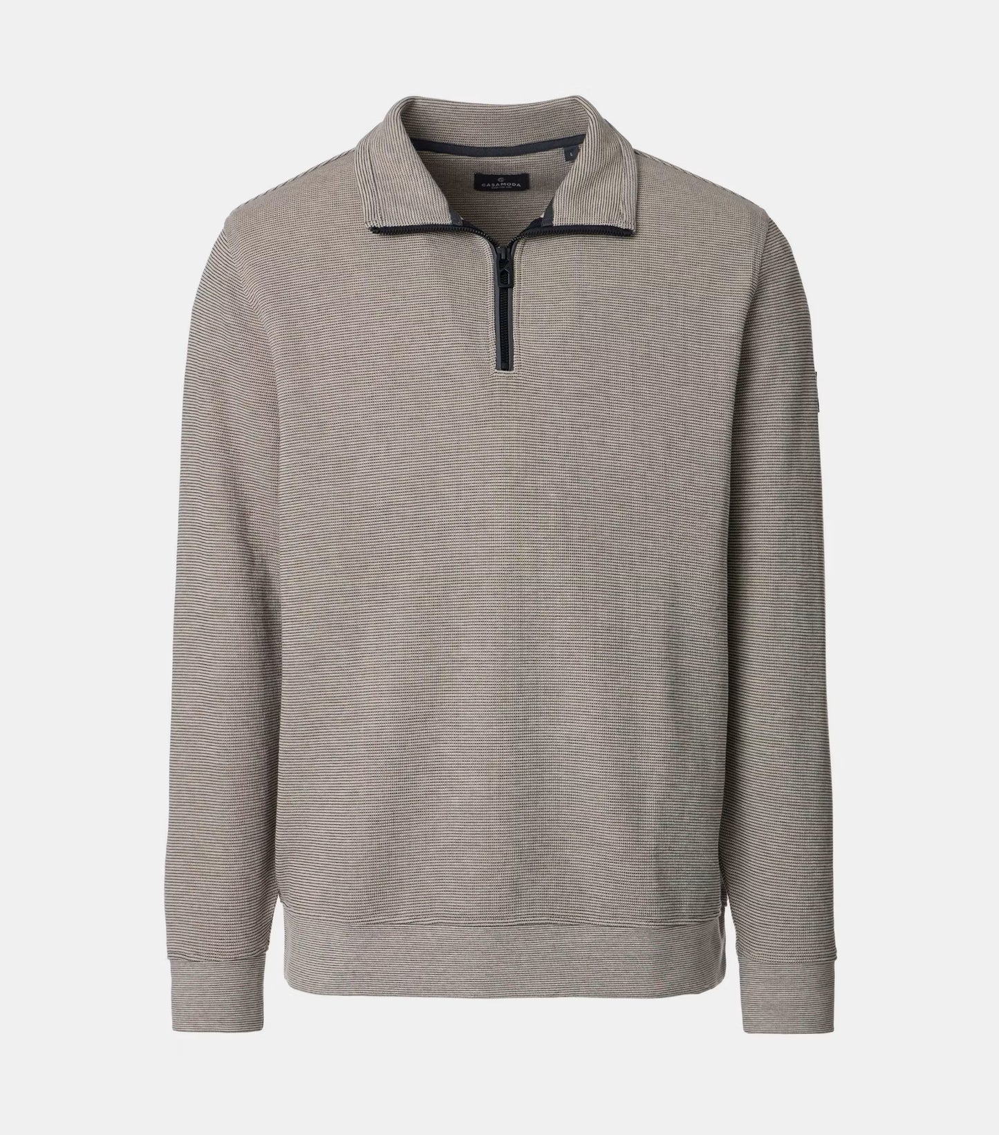 Casa Moda Plaza Taupe Quarter Zip