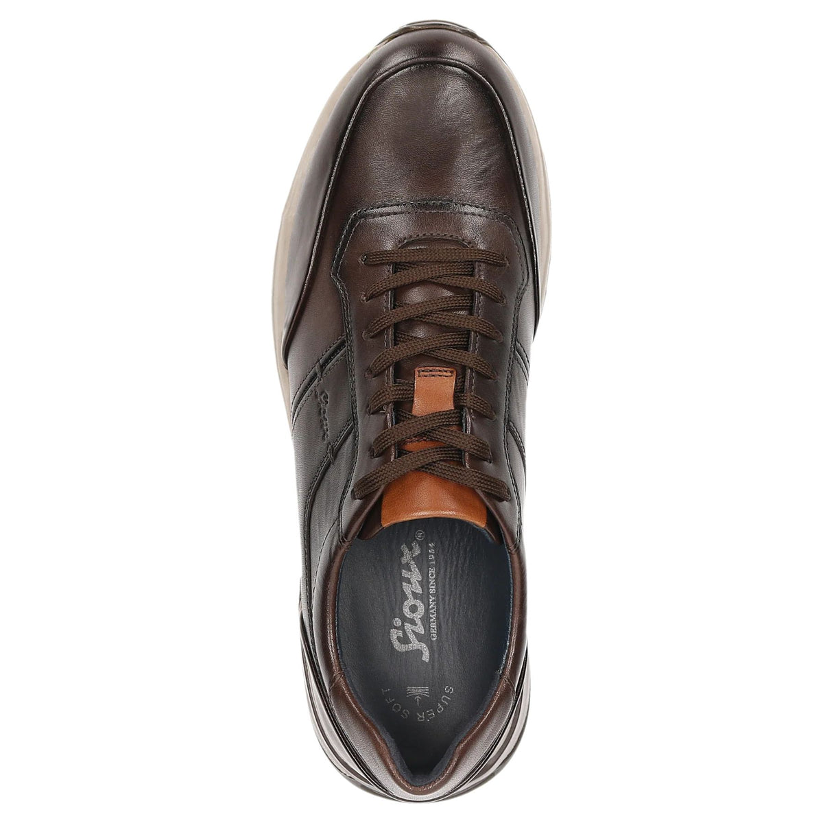 Sioux Rojaro Leather Sneaker - Dark Brown