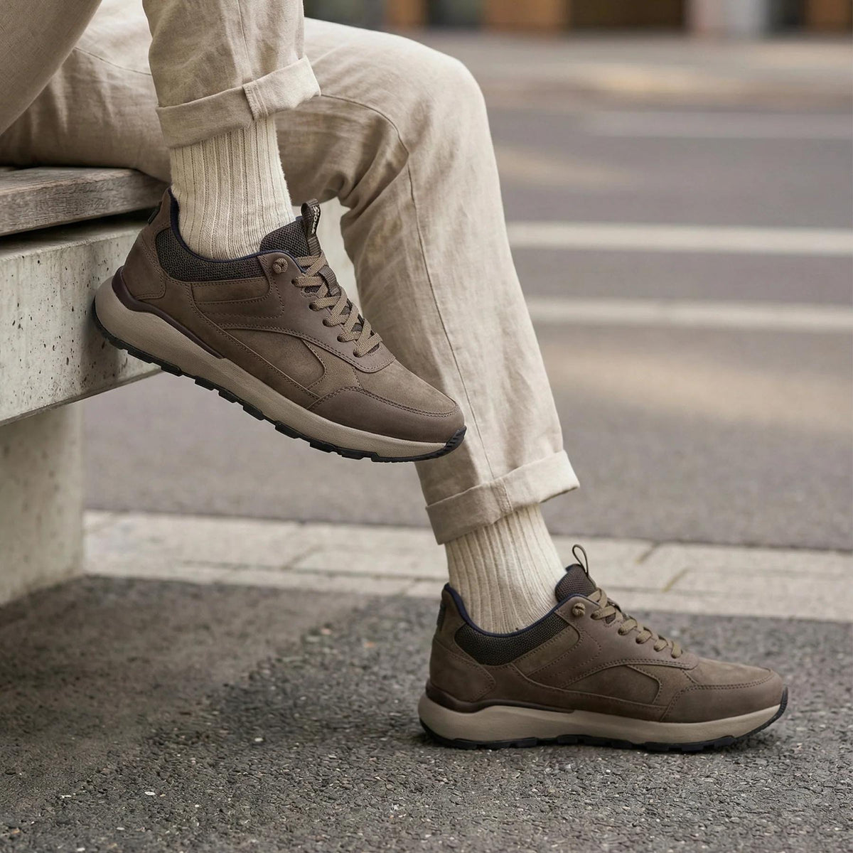 Sioux Rogerlino Leather Sneaker - Dark Brown