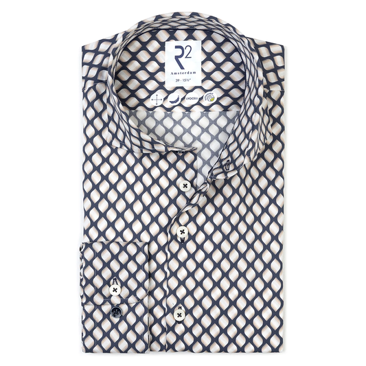 R2 Amsterdam Printed lyocell shirt