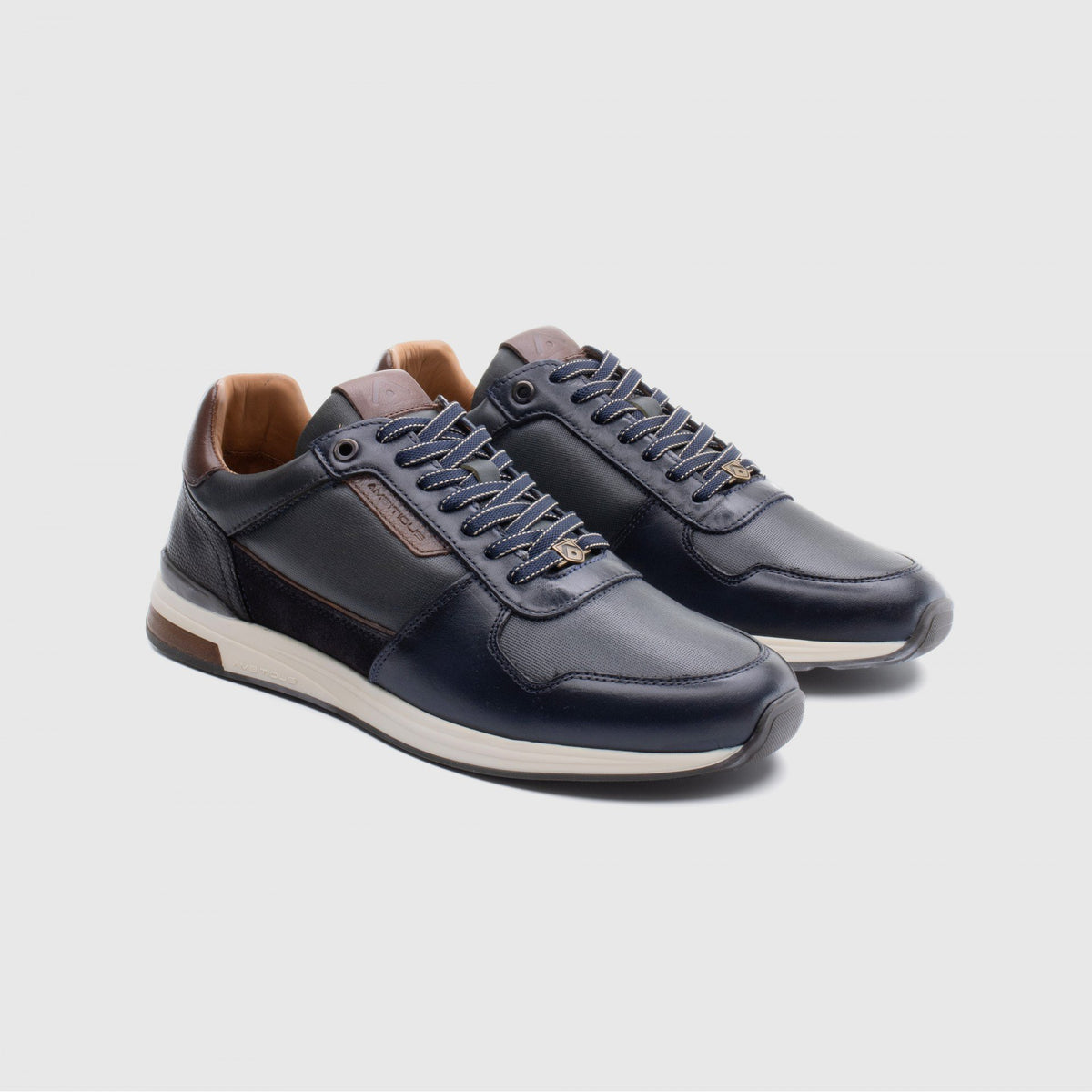 Ambitious Slow Classic Leather Sneakers - Navy