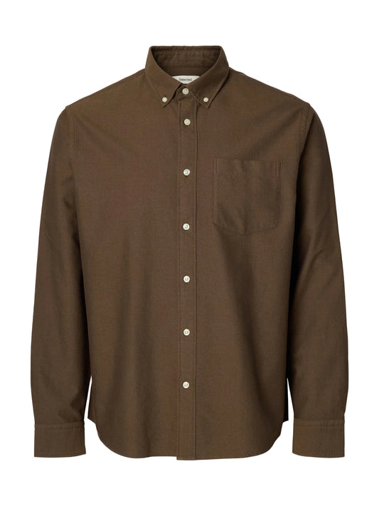 Selected Homme Oxford Shirt - Brown