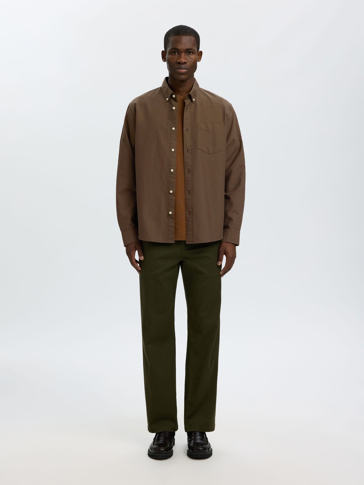 Selected Homme Oxford Shirt - Brown