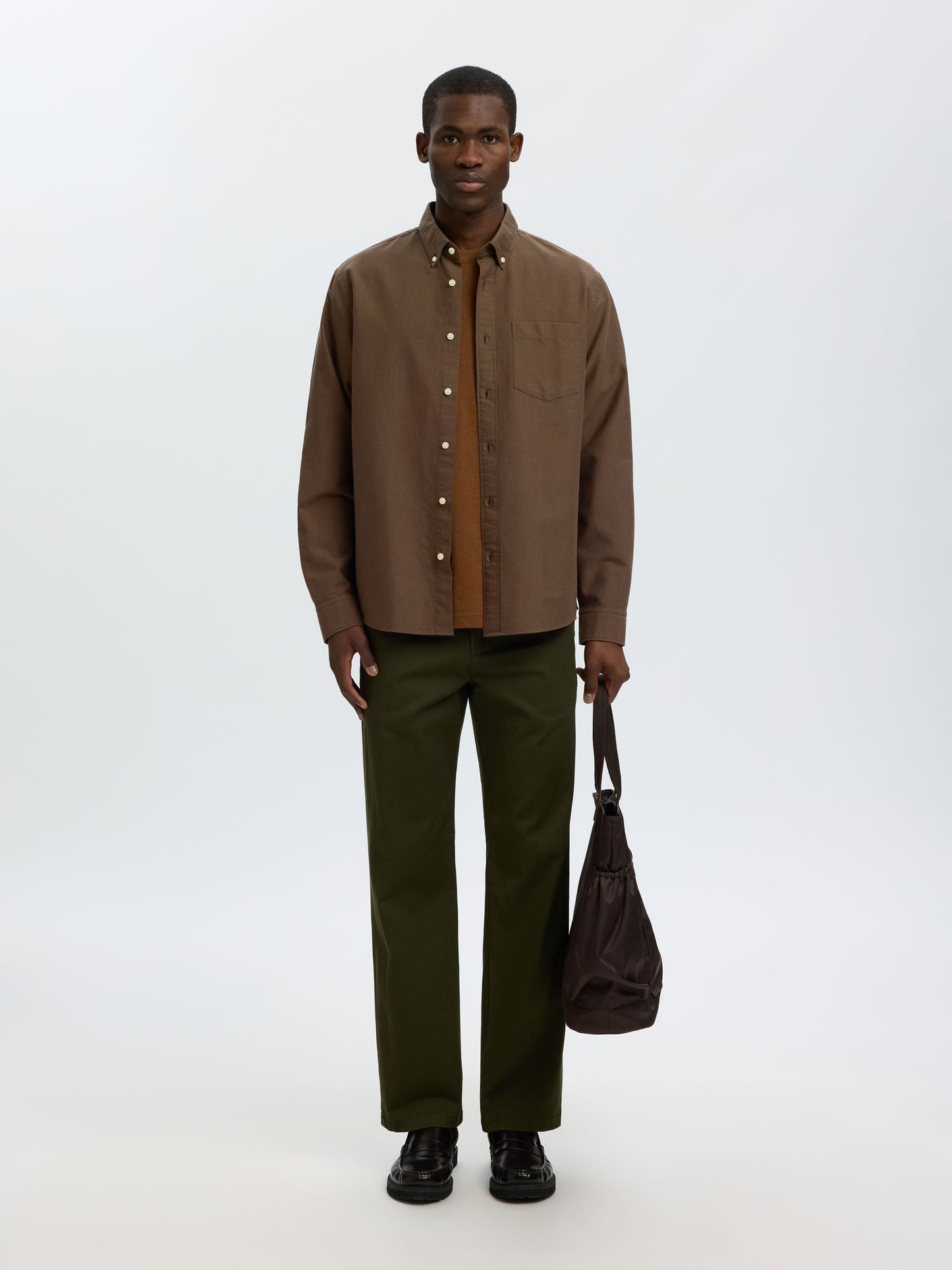 Selected Homme Oxford Shirt - Brown