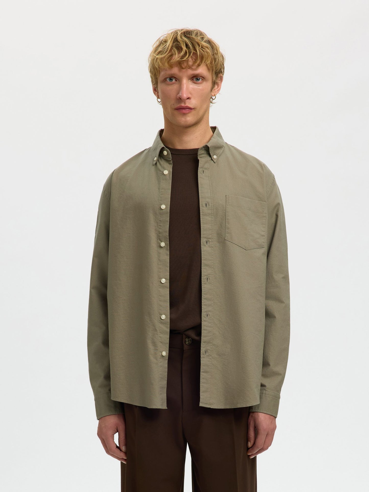 Selected Homme Oxford Shirt - Olive