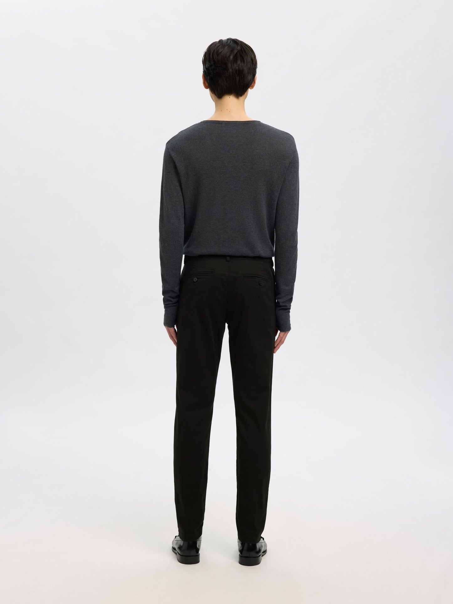 Selected Homme 175 Slim Flex Chino - Black
