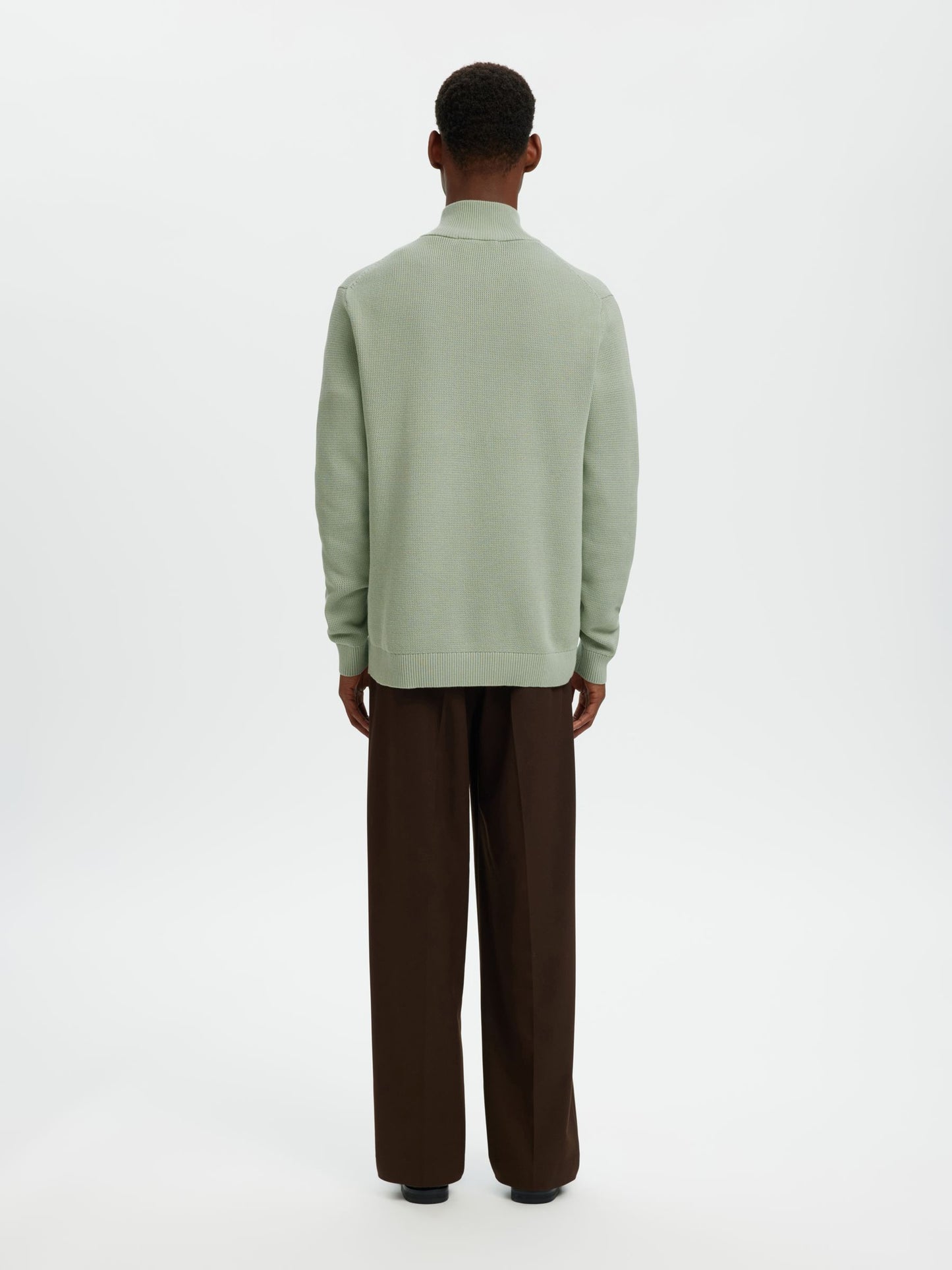 Selected Homme Half-zip Jumper - Green