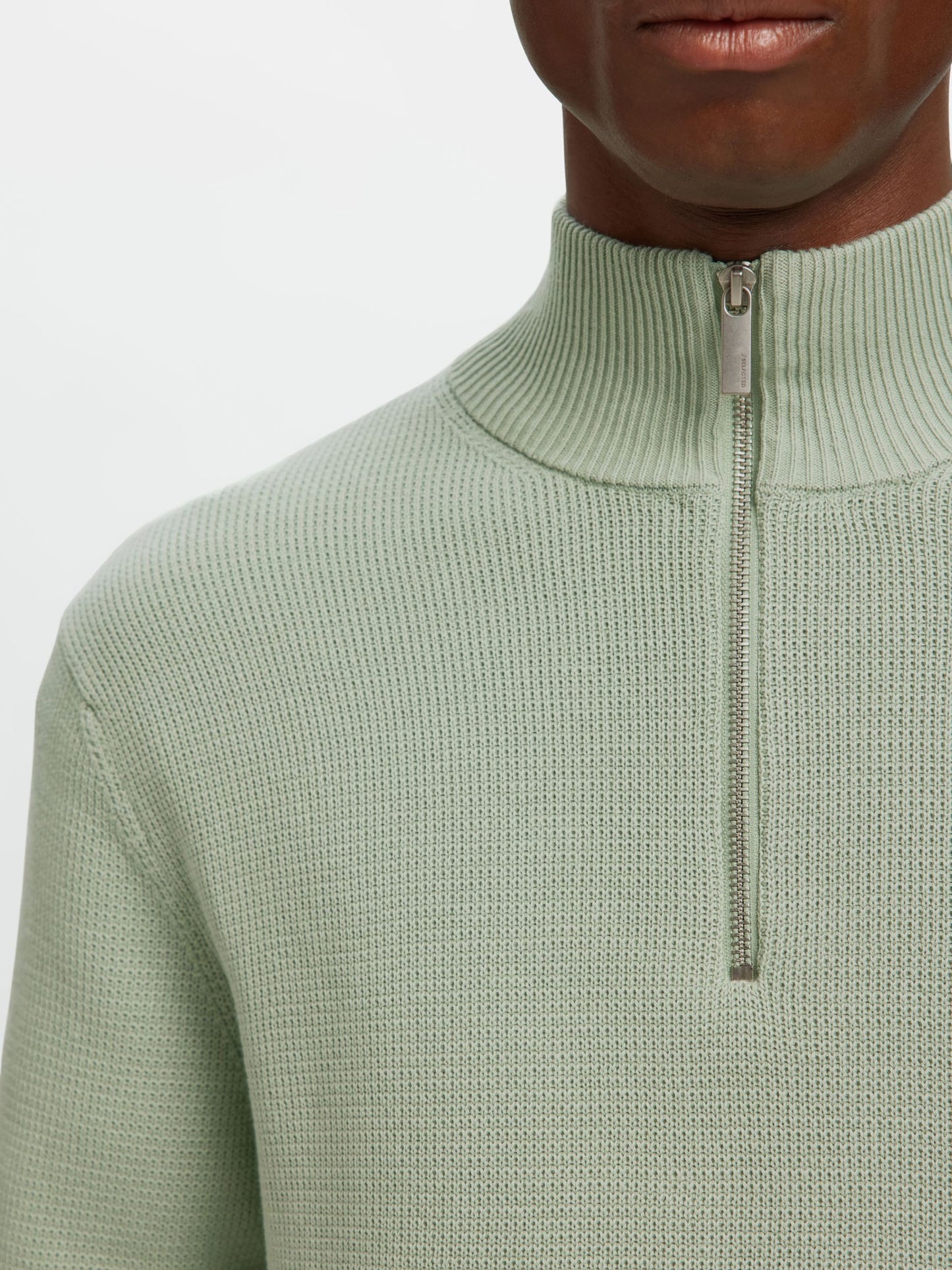 Selected Homme Half-zip Jumper - Green