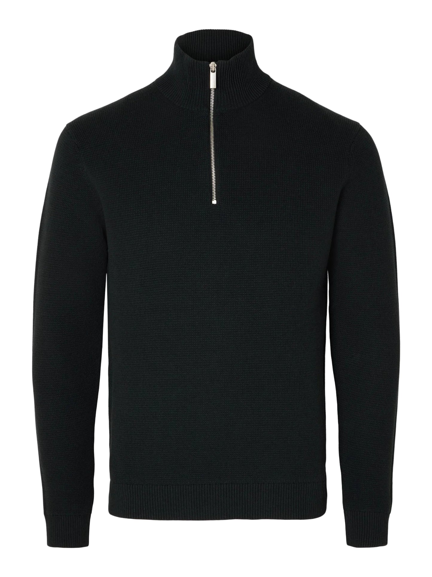 Selected Homme Half-zip Jumper - Black