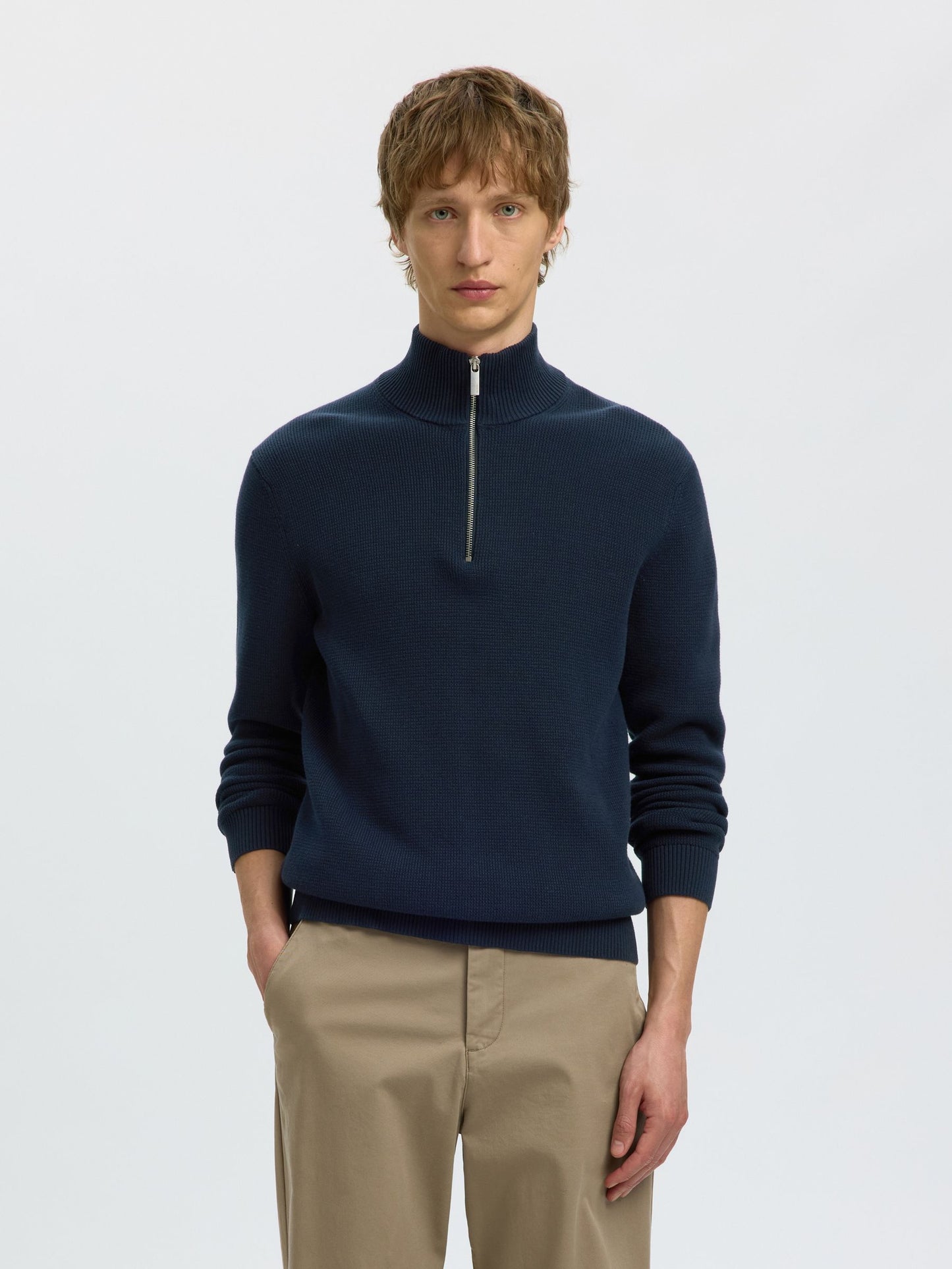 Selected Homme Half-zip Jumper - Navy
