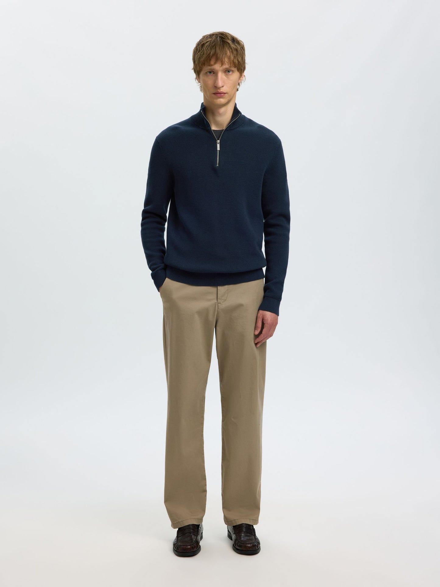 Selected Homme Half-zip Jumper - Navy