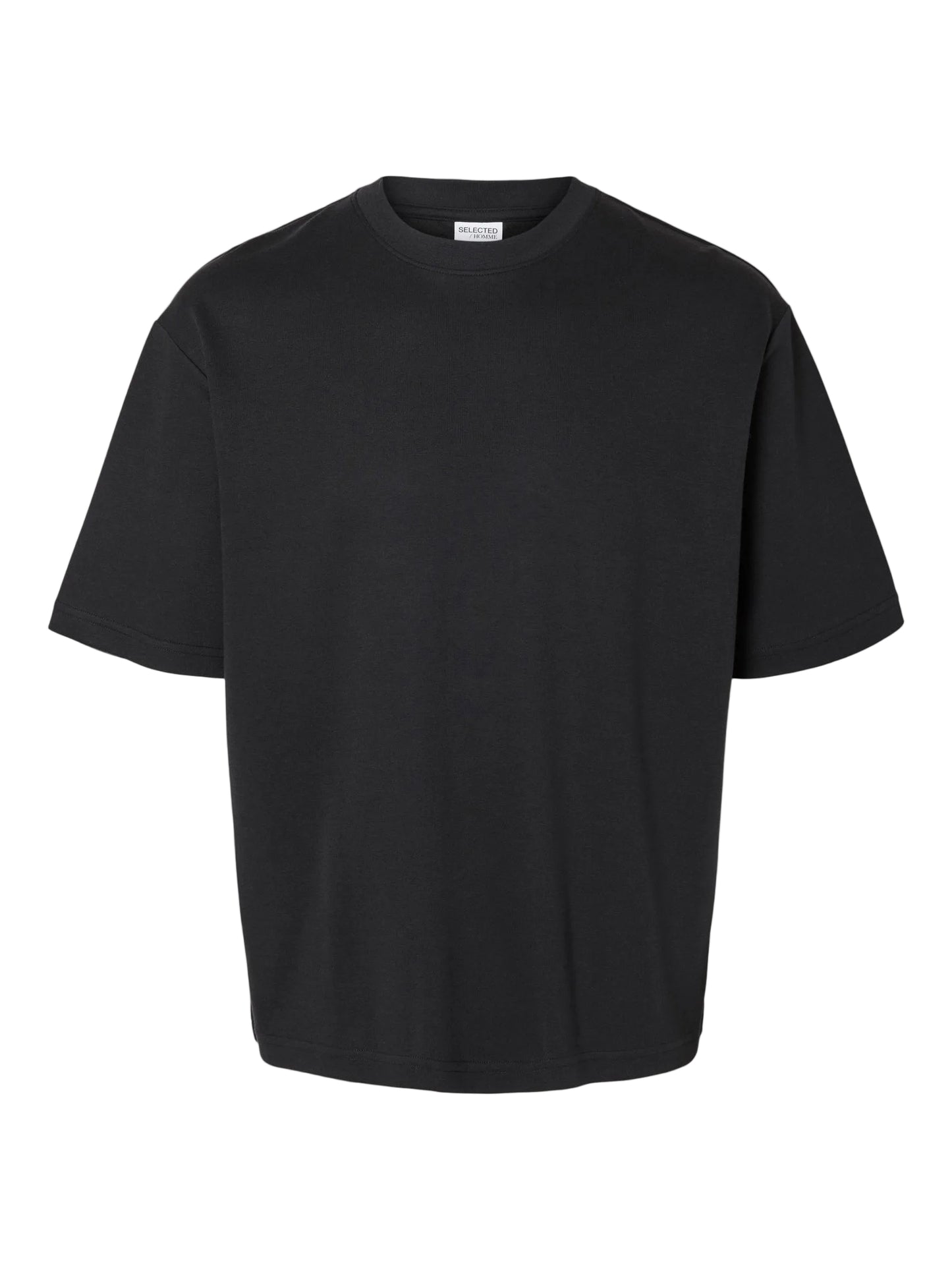 Selected Homme Loose FIt Oscar T-shirt - Black