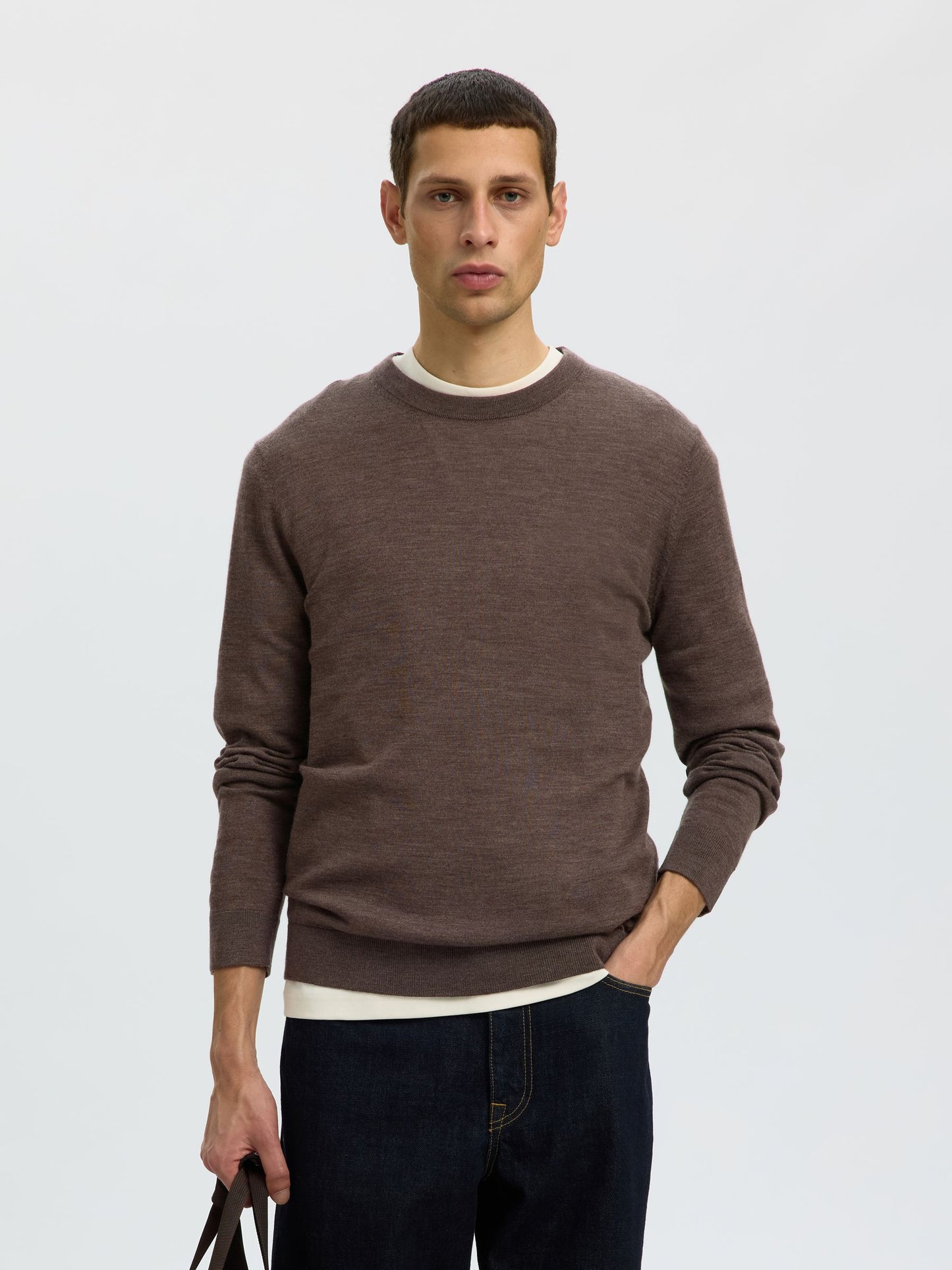 Selected Homme Tray Merino Crew Neck Jumper