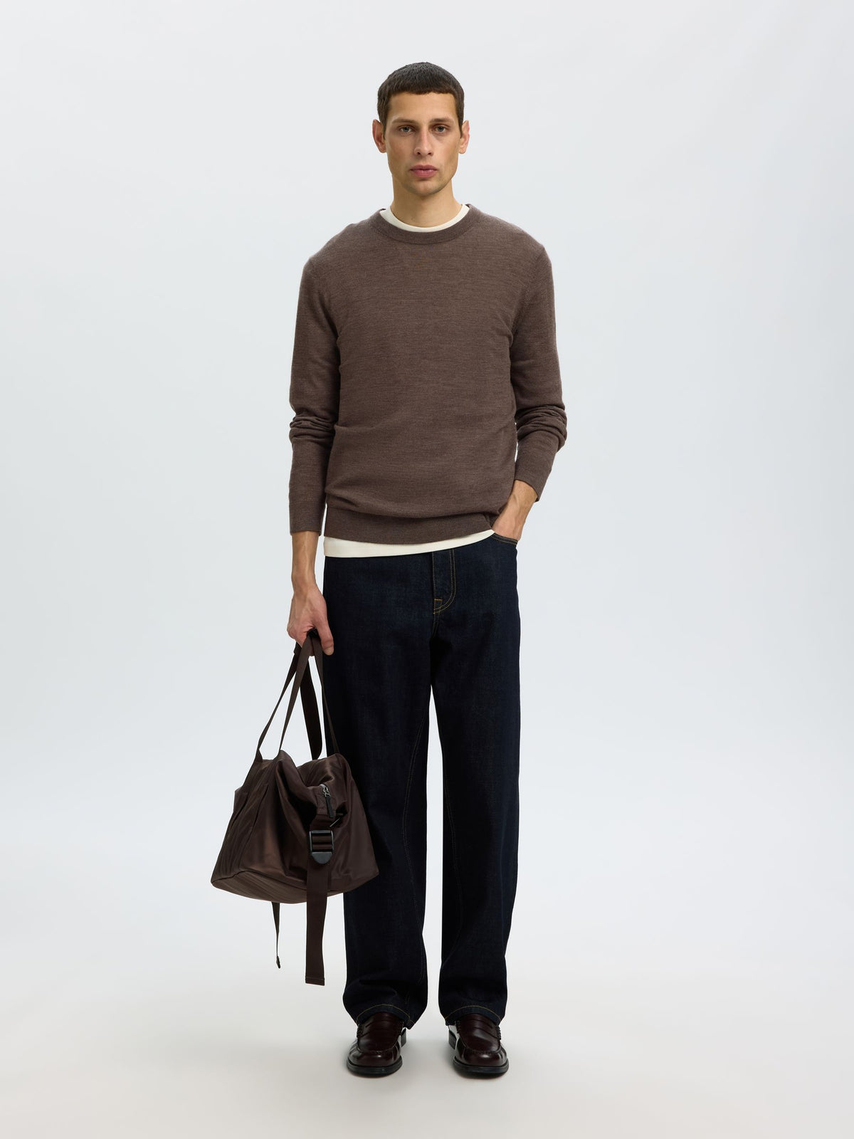 Selected Homme Tray Merino Crew Neck Jumper