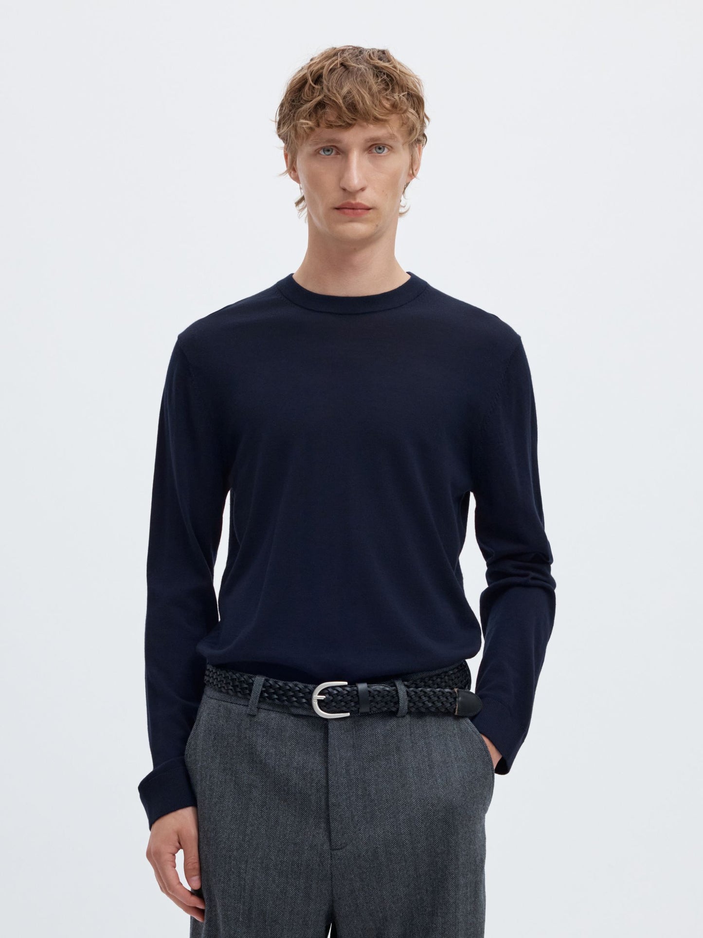 Selected 100% Merino Wool Crew Neck Jumper