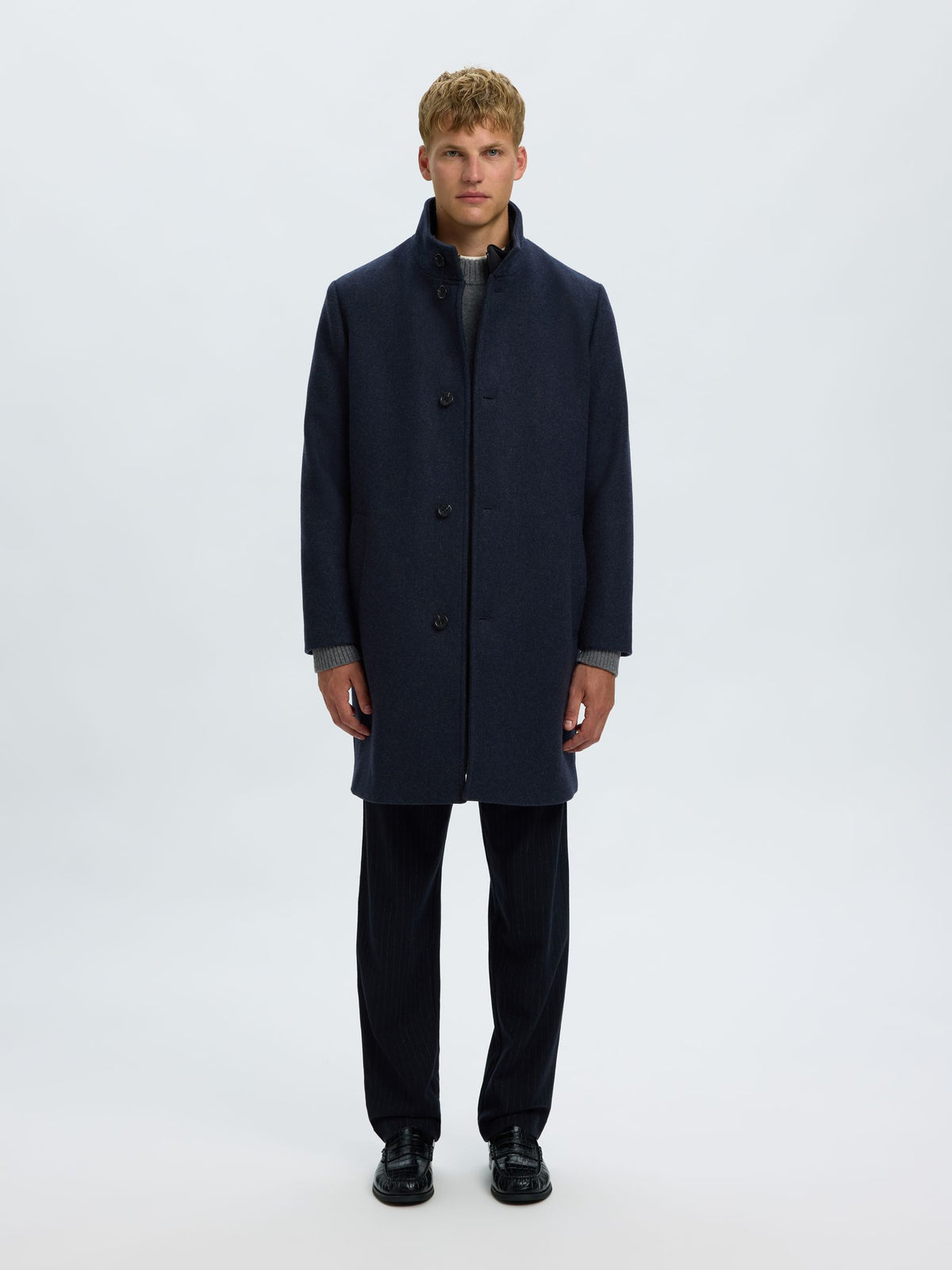 Selected Long Wool Blend Coat