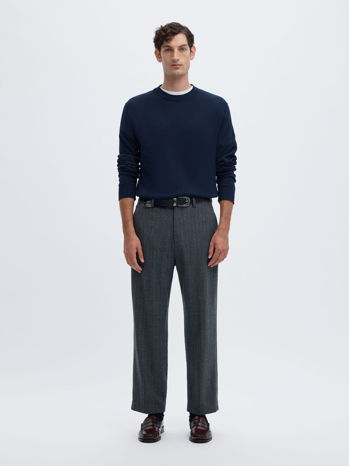 Selected Homme Torino Cotton Crew Neck Jumper