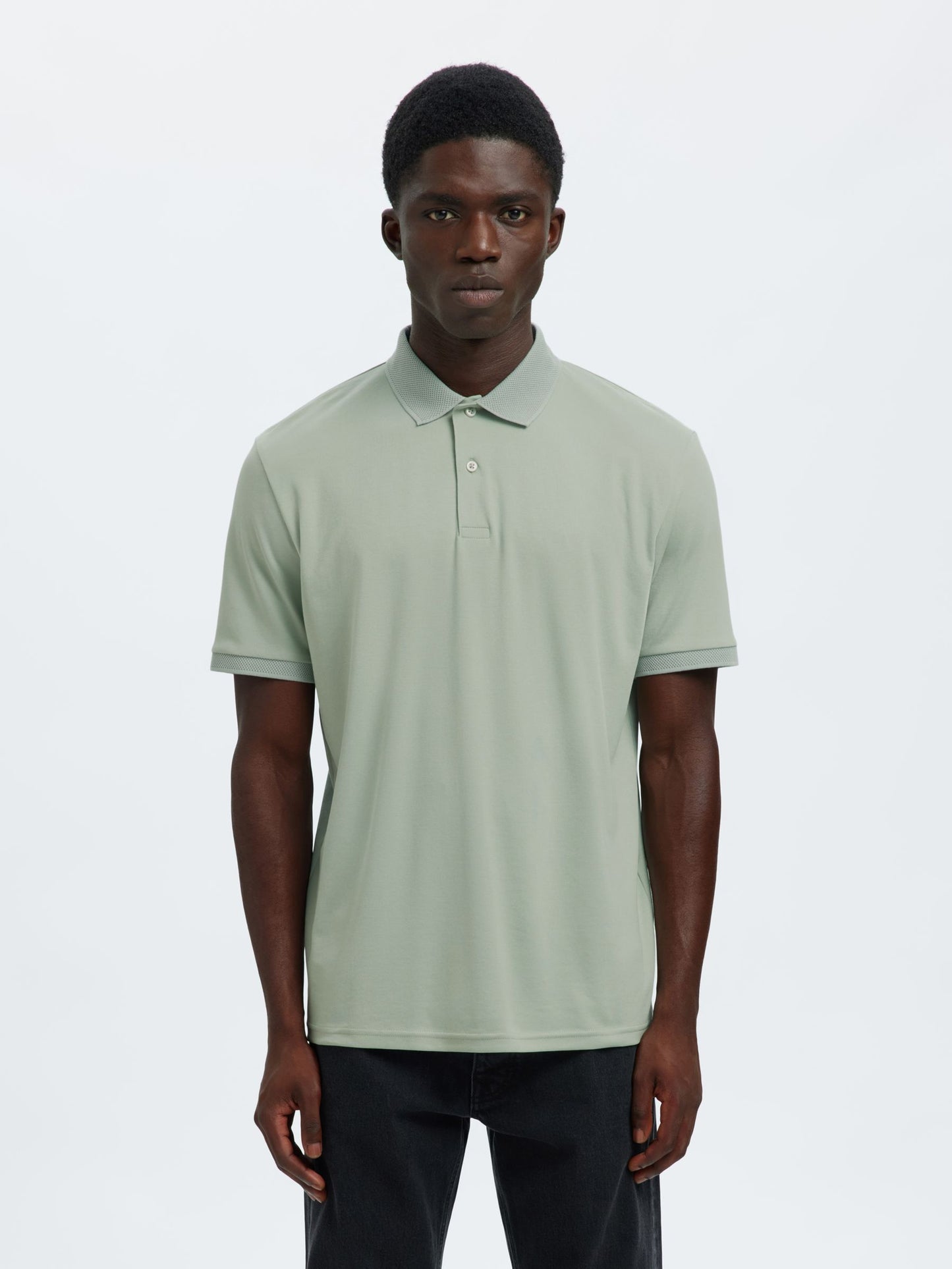 Selected Knitted Polo Shirt