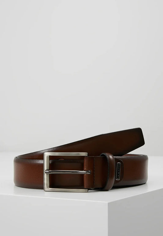 Bugatti mens Brown Leather Belt