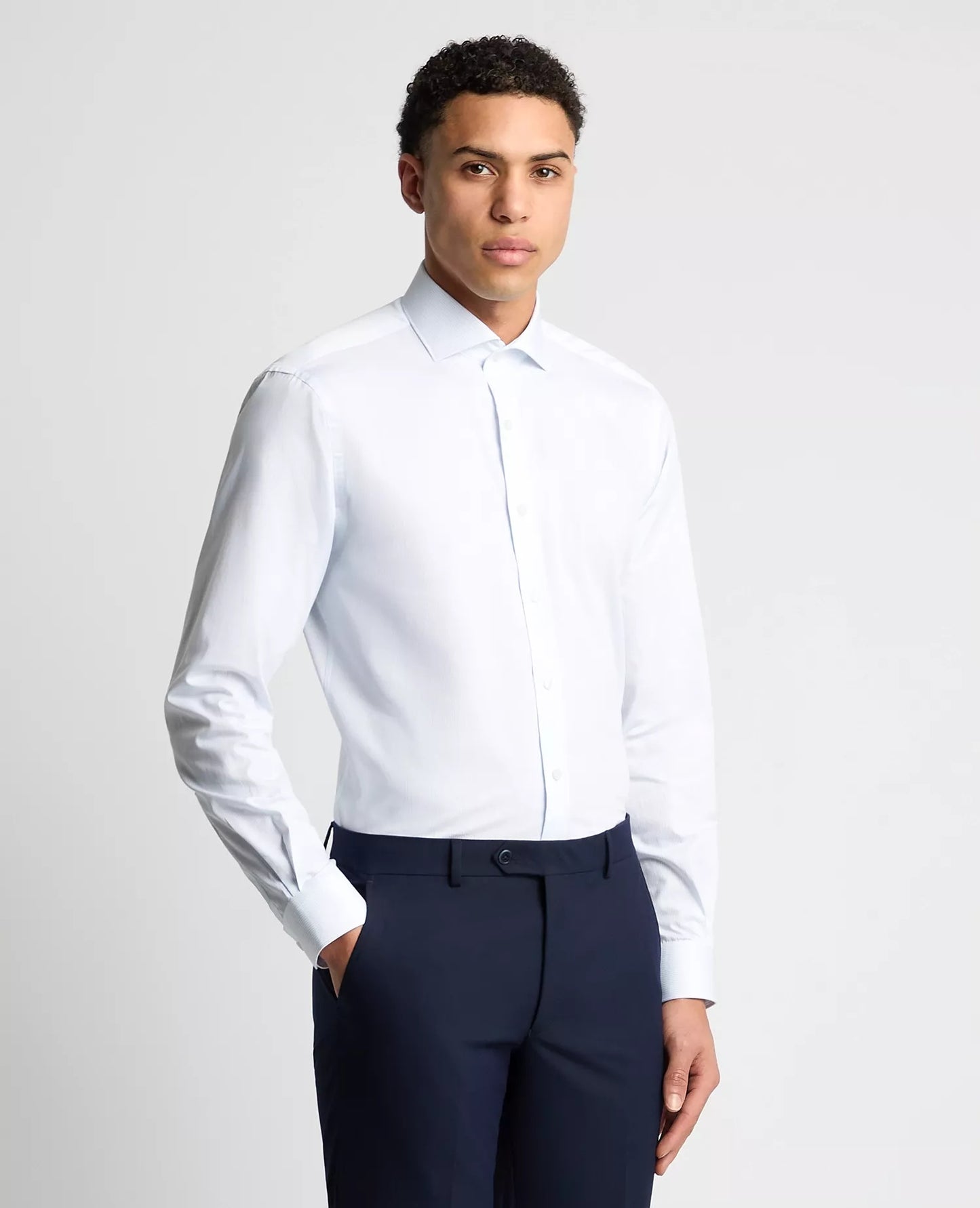 Remus Uomo Micro Check Tapered Shirt