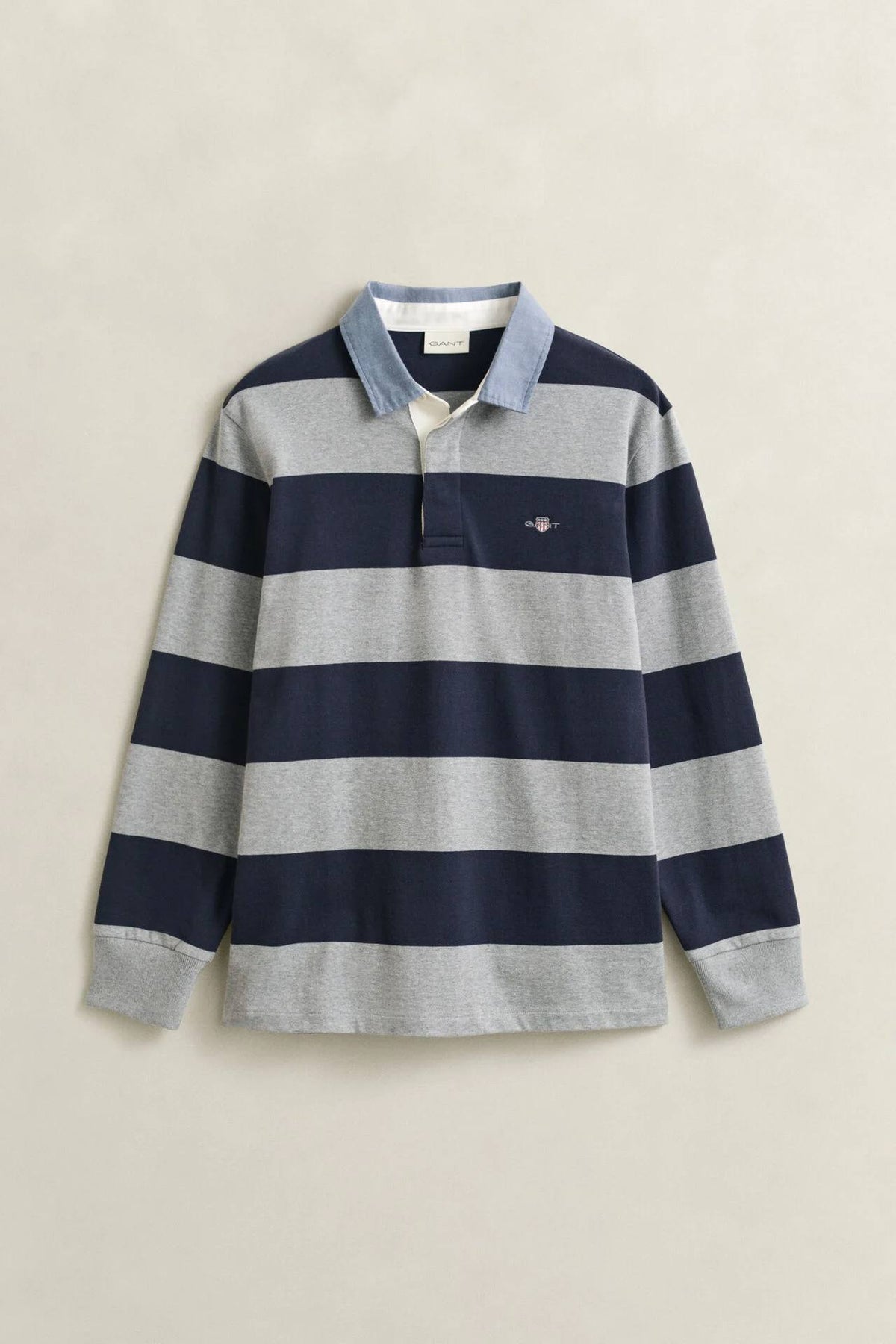Gant Classic Heavy Rugger - Grey Melange