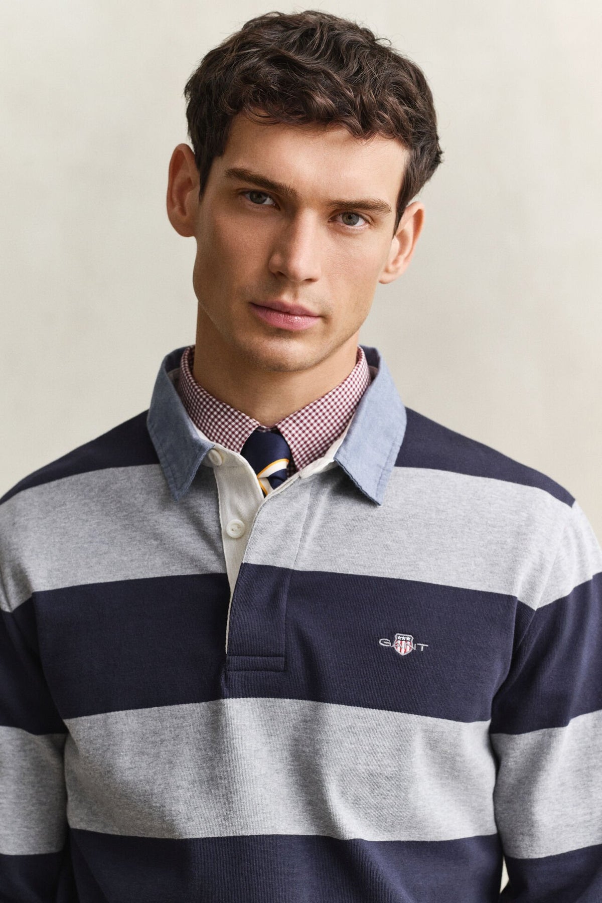 Gant Classic Heavy Rugger - Grey Melange