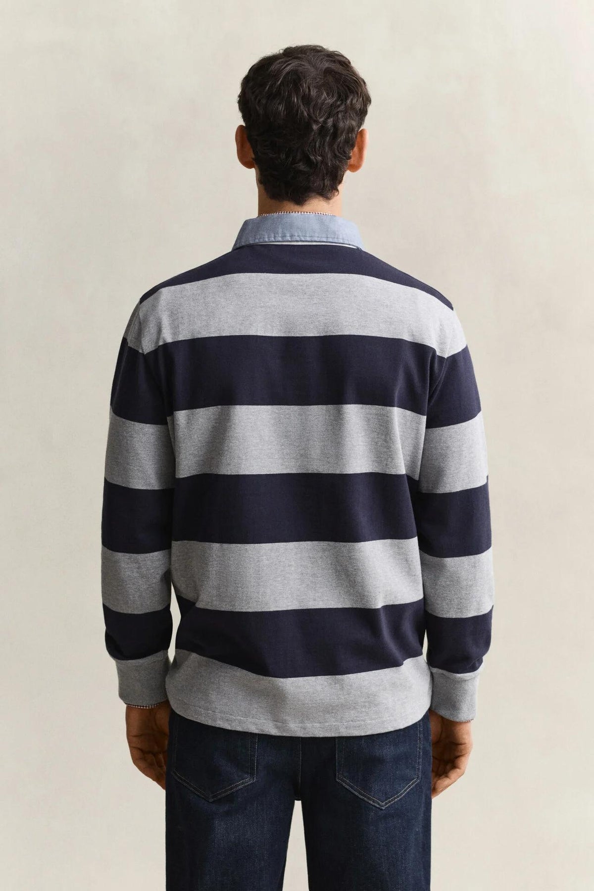 Gant Classic Heavy Rugger - Grey Melange
