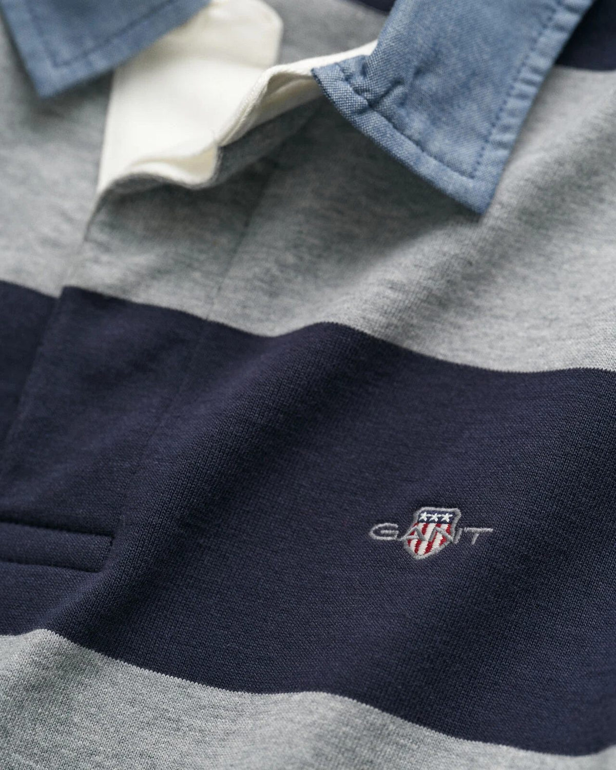 Gant Classic Heavy Rugger - Grey Melange