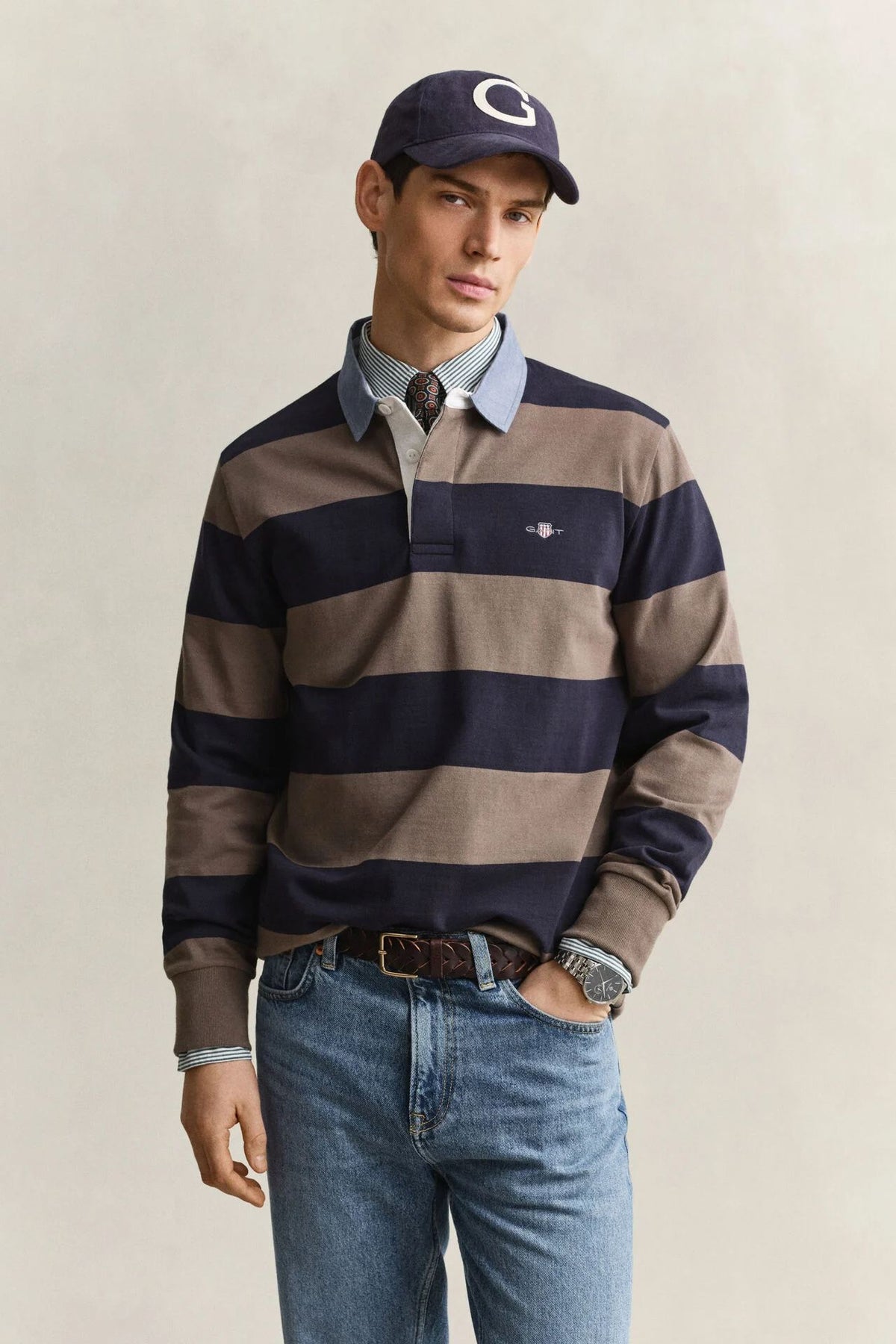 Gant Classic Heavy Rugger - Faded Taupe