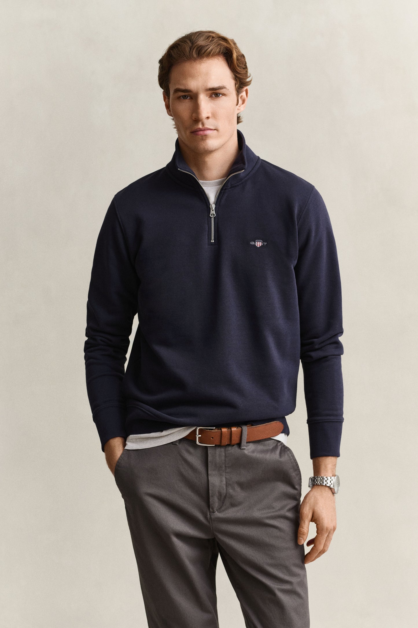Gant Shield Half-Zip Sweatshirt