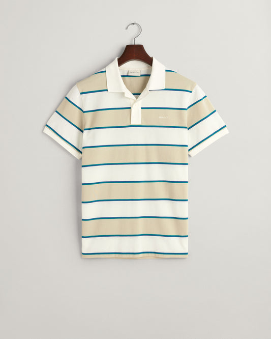 Gant Stripe Pique Polo Shirt