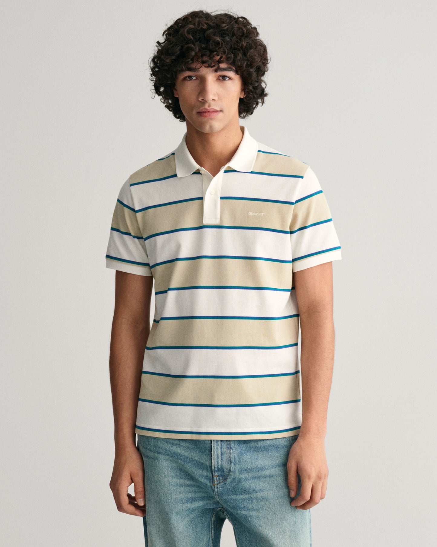 Gant Stripe Pique Polo Shirt