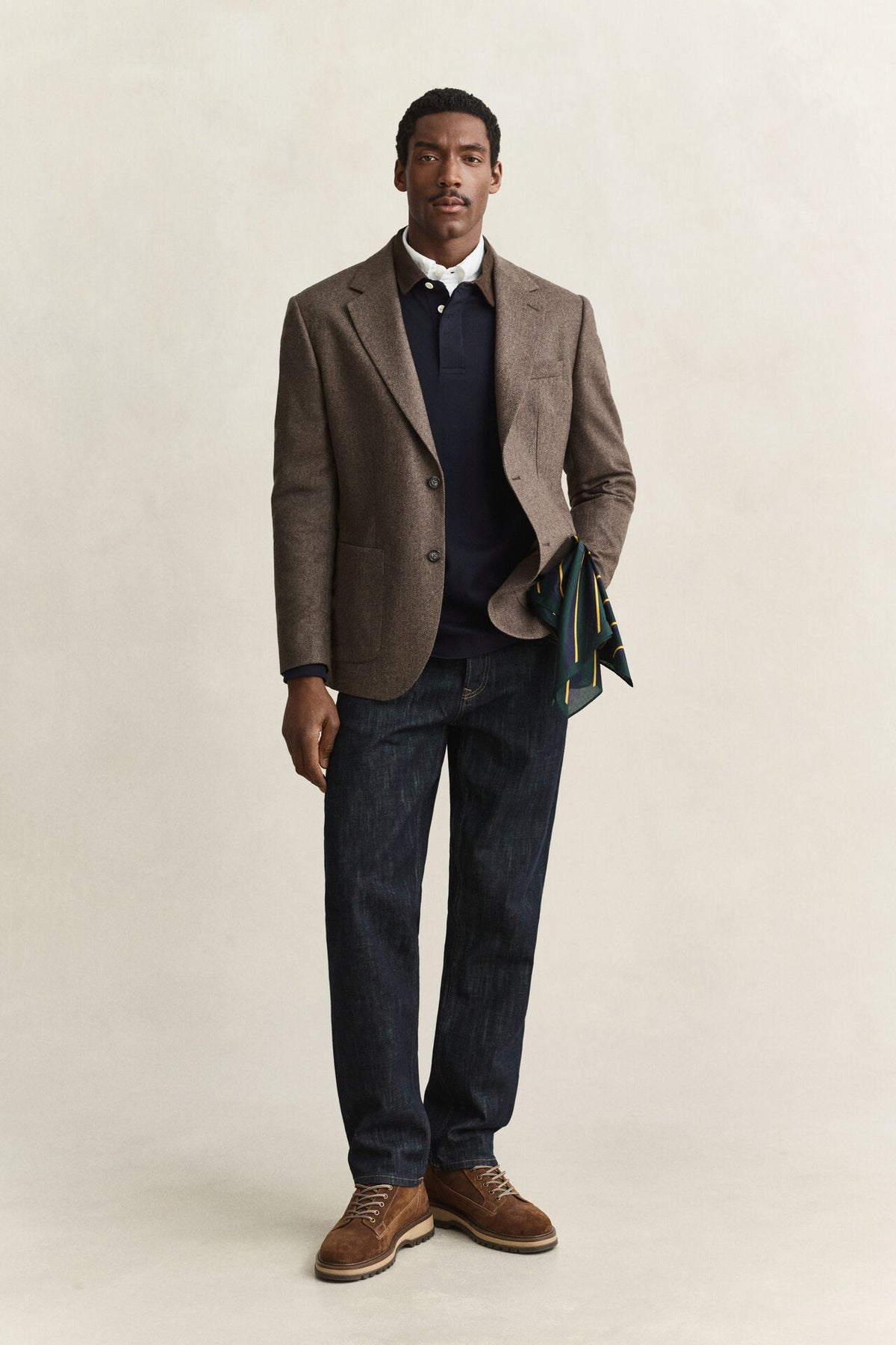 GANT Cord Collar Rugger – Evening Blue