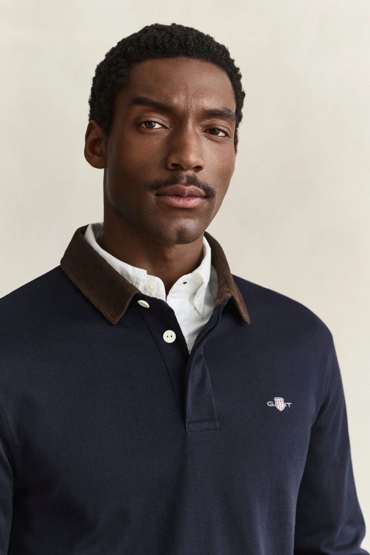 GANT Cord Collar Rugger – Evening Blue