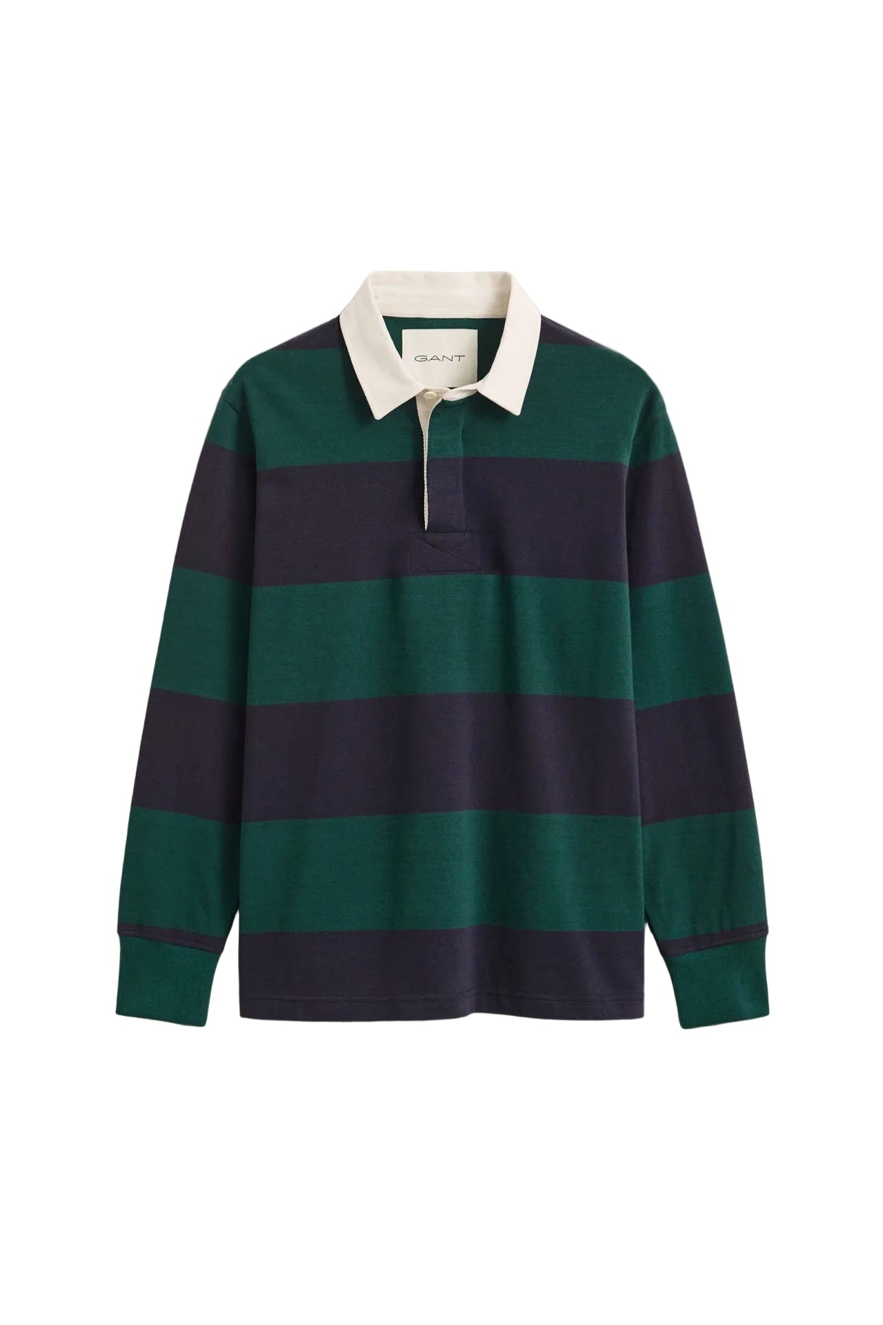 GANT Striped Heavy Rugger – Dark Emerald