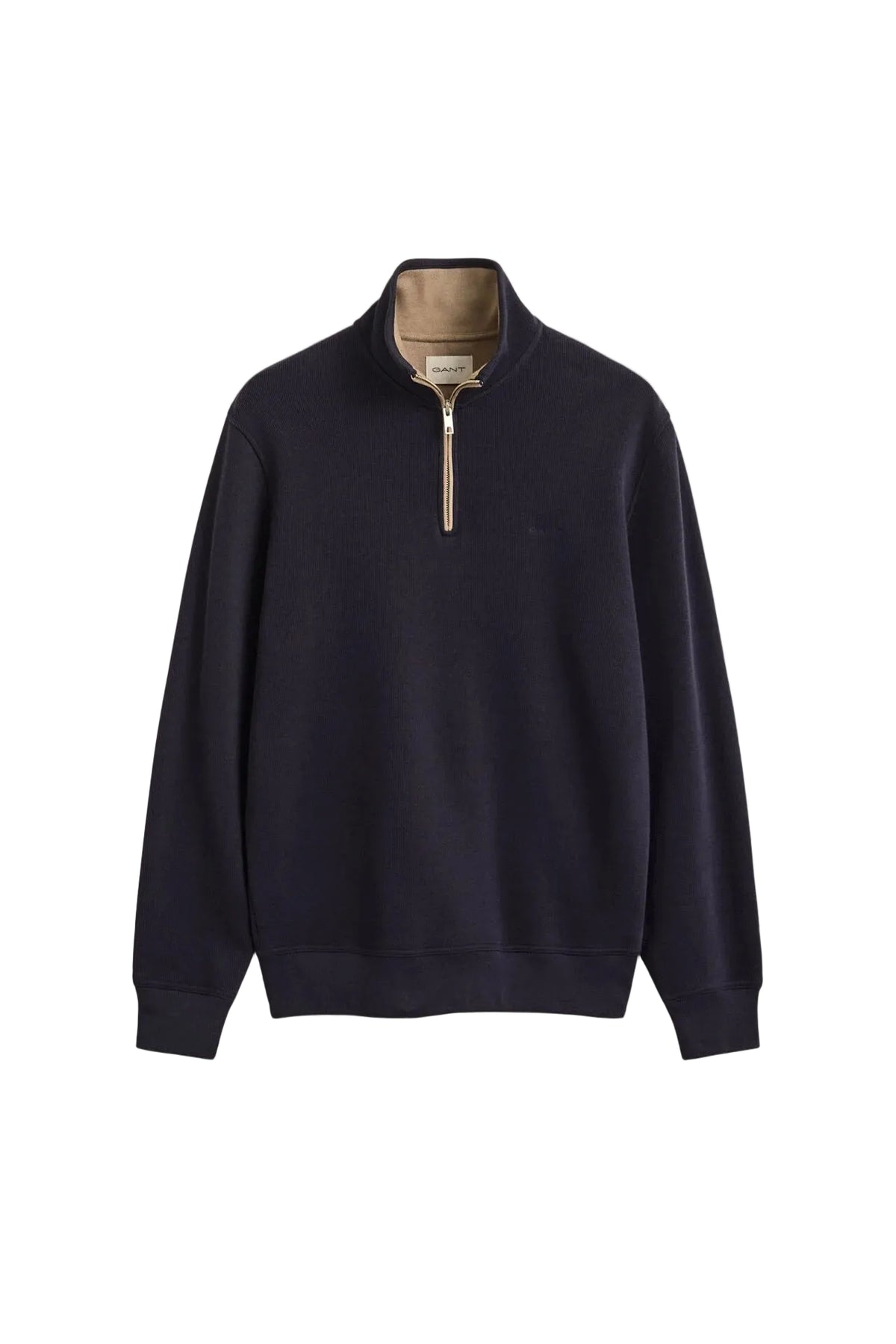 GANT Sacker Rib Half-Zip Sweatshirt – Evening Blue
