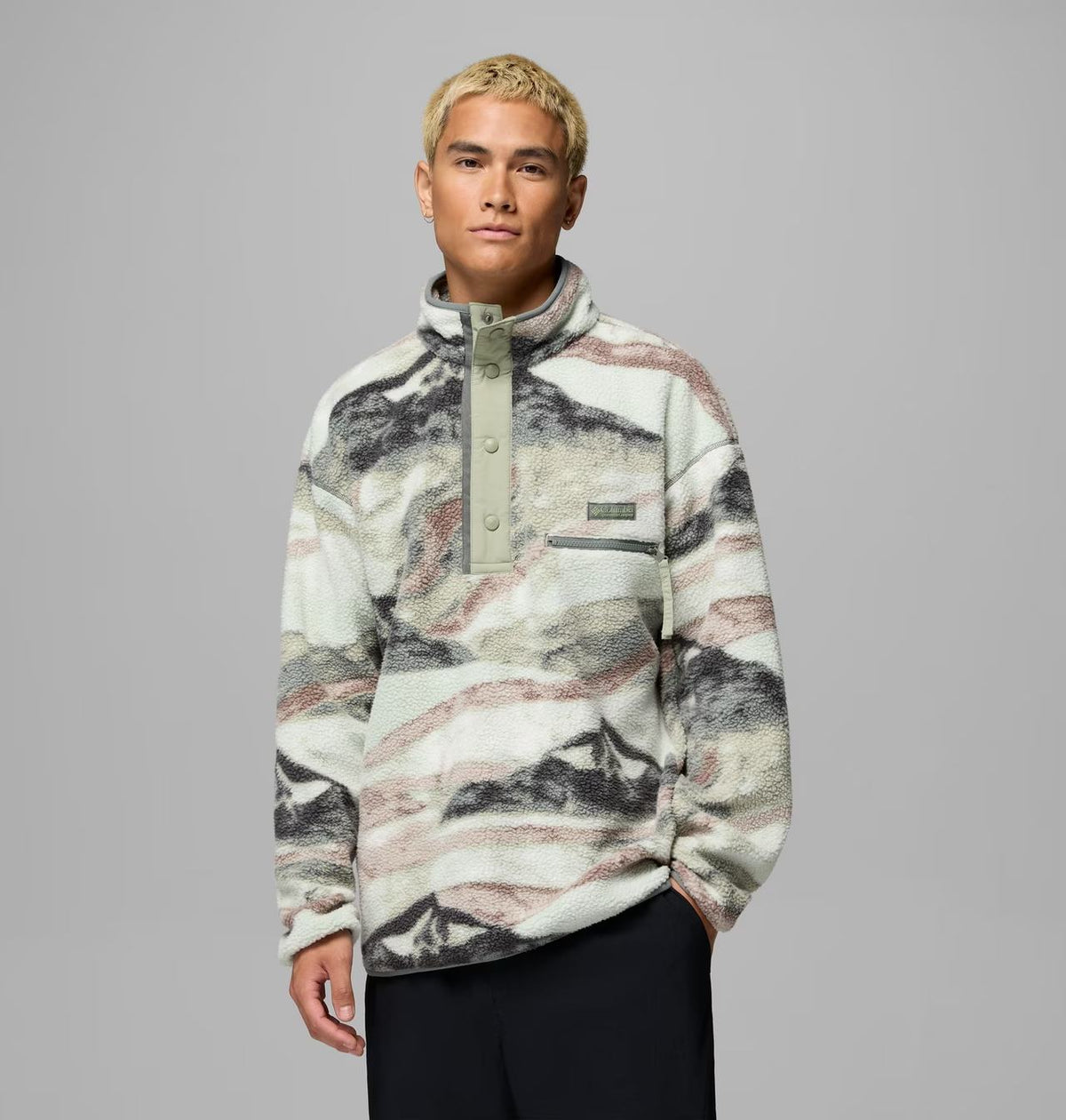 Columbia Helvetia II Printed Half Snap Fleece - Sedona Sage
