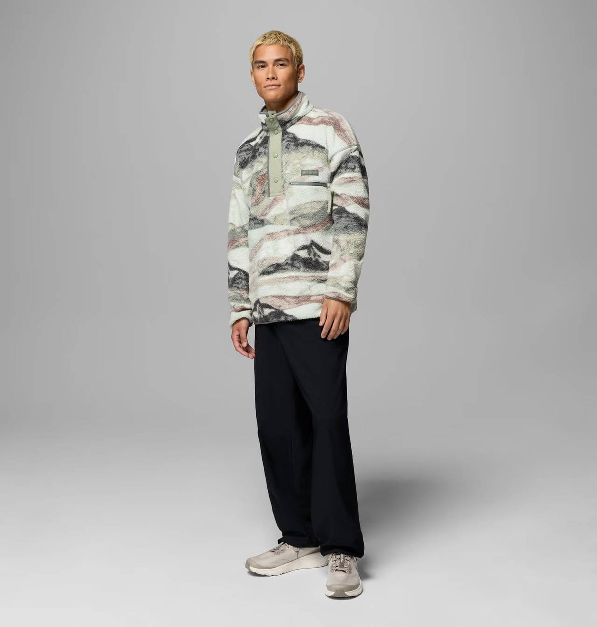 Columbia Helvetia II Printed Half Snap Fleece - Sedona Sage