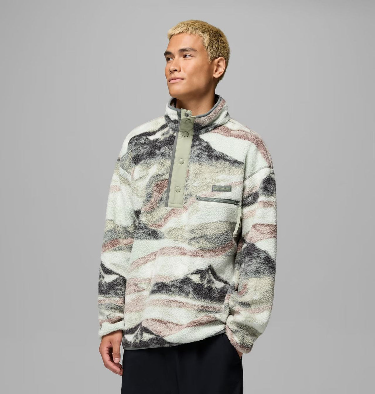 Columbia Helvetia II Printed Half Snap Fleece - Sedona Sage
