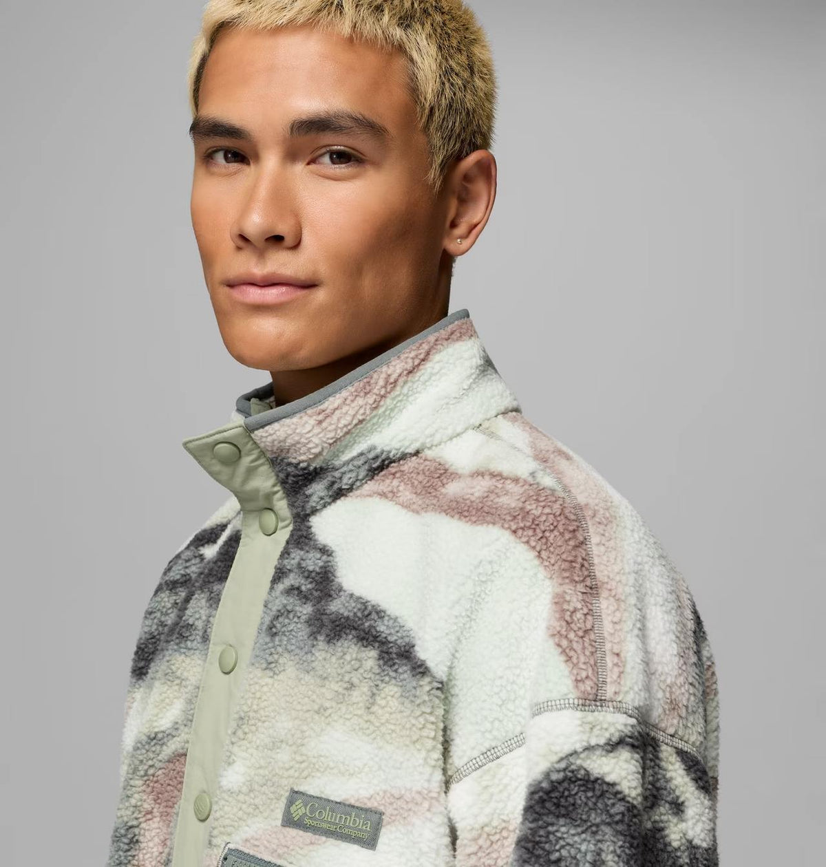Columbia Helvetia II Printed Half Snap Fleece - Sedona Sage