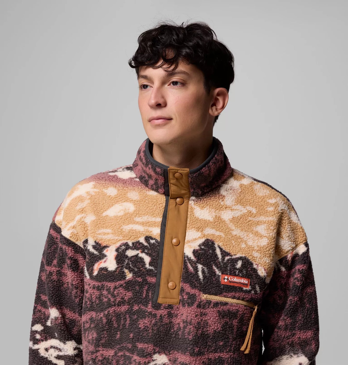 Helvetia Printed Half Snap Fleece