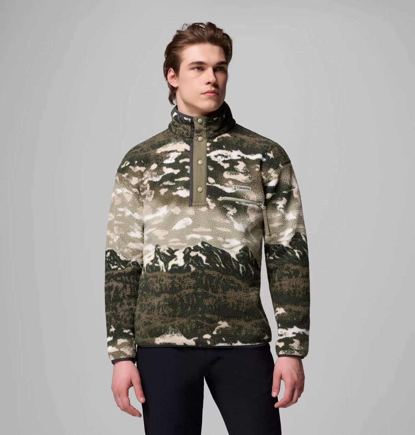 Helvetia Printed Half Snap Fleece