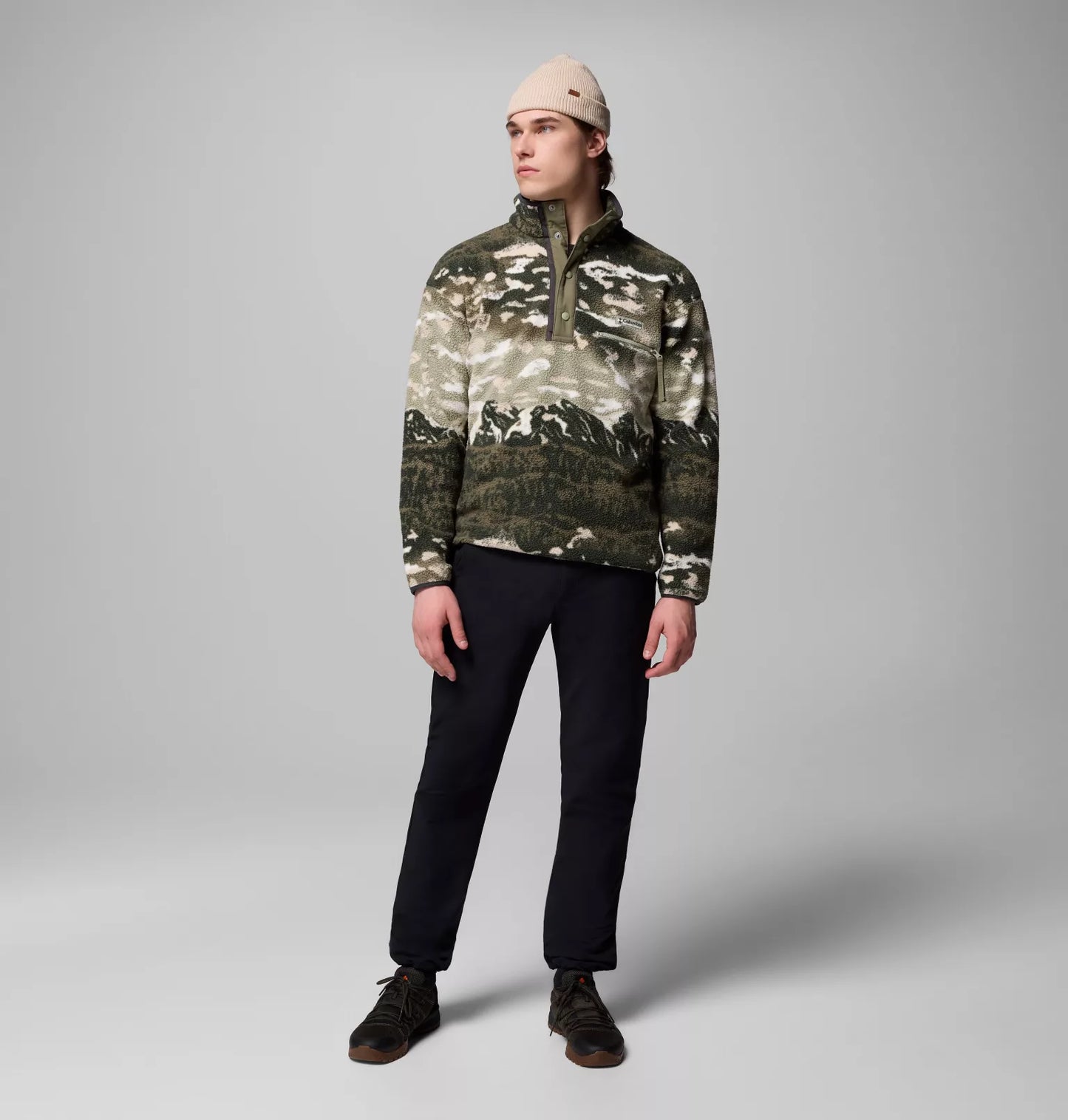 Helvetia Printed Half Snap Fleece